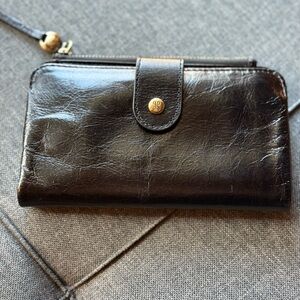 HOBO Black Leather Wallet